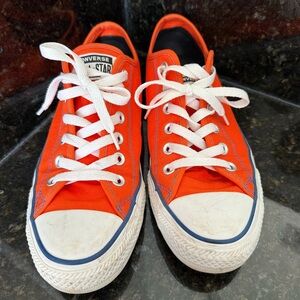Converse All Star Orange Low-Top Sneakers - Women’s Size 8.5